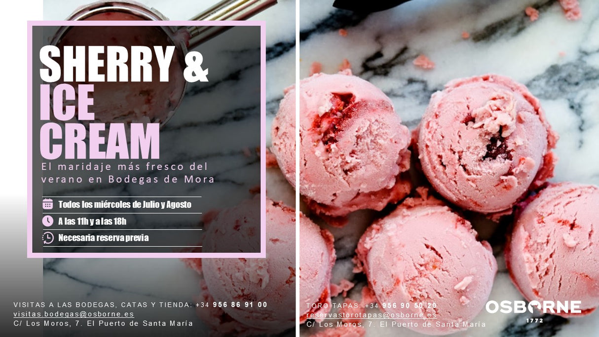 SHERRY & ICE CREAM: El maridaje mas fresco del verano